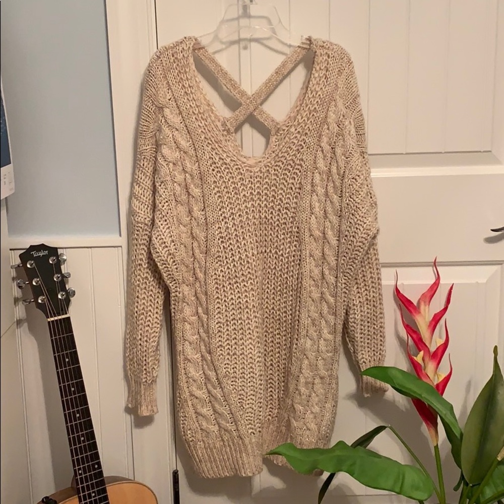 Oversized Cable-Knit Sweater
